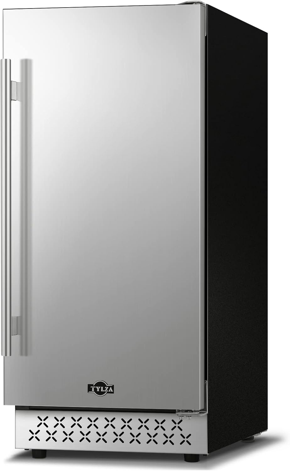 Tylza 24 Inch Wine and Beverage Refrigerator, Dual Zone Wine Beverage Cooler 24" with French Door, Under Counter Wine Beer Fridge Built-In or Freestanding, Holds 20 Bottles and 88 Cans, Black