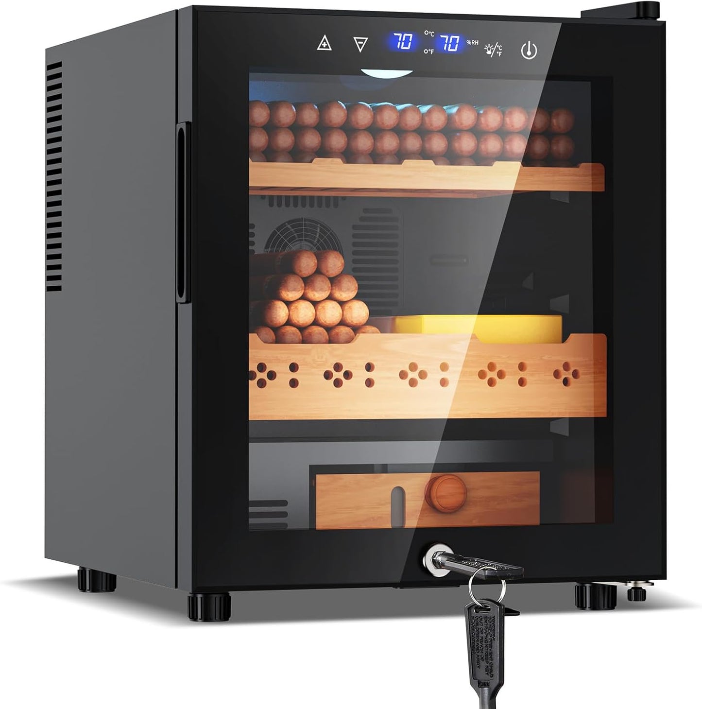 Tylza 24 Inch Wine and Beverage Refrigerator, Dual Zone Wine Beverage Cooler 24" with French Door, Under Counter Wine Beer Fridge Built-In or Freestanding, Holds 20 Bottles and 88 Cans, Black