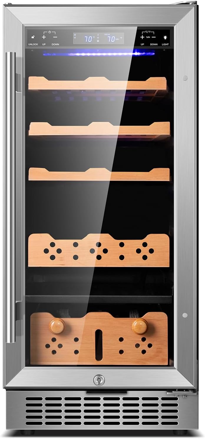 Tylza 24 Inch Wine and Beverage Refrigerator, Dual Zone Wine Beverage Cooler 24" with French Door, Under Counter Wine Beer Fridge Built-In or Freestanding, Holds 20 Bottles and 88 Cans, Black
